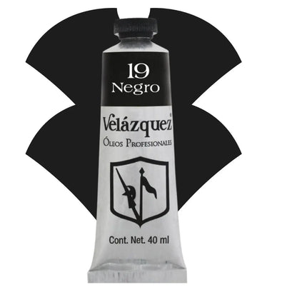 Pintura Al Oleo Profesional Velazquez 40ml Arte Escoge Color Óleo Negro - Roel