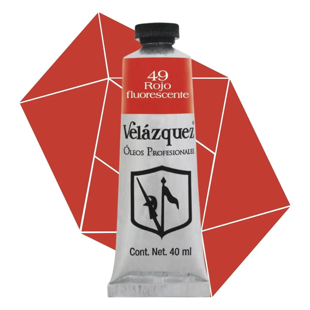 Pintura Al Oleo Profesional Velazquez 40ml Arte Escoge Color Óleo Rojo Flourecente - Roel