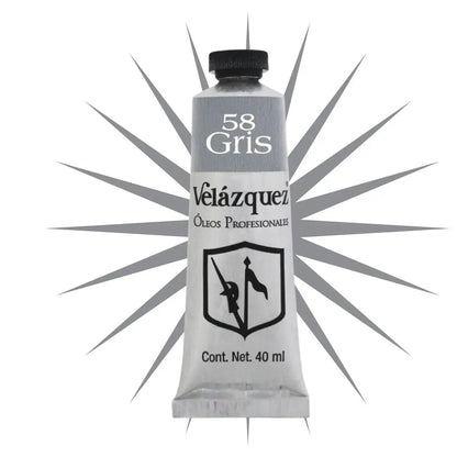 Pintura Al Oleo Profesional Velazquez 40ml Arte Escoge Color Óleo Gris - Velazquez