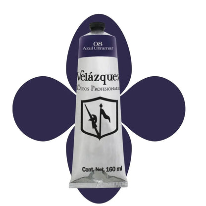 Pintura Al Oleo Profesional Velazquez 160ml color a elegir Azul Ultramar - Roel