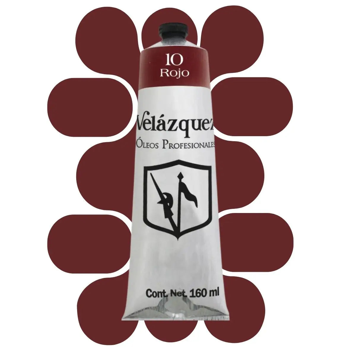 Pintura Al Oleo Profesional Velazquez 160ml color a elegir Rojo - Roel
