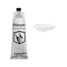 Pintura Al Oleo Profesional Velazquez 160ml color a elegir Blanco De Titaneo - Velazquez