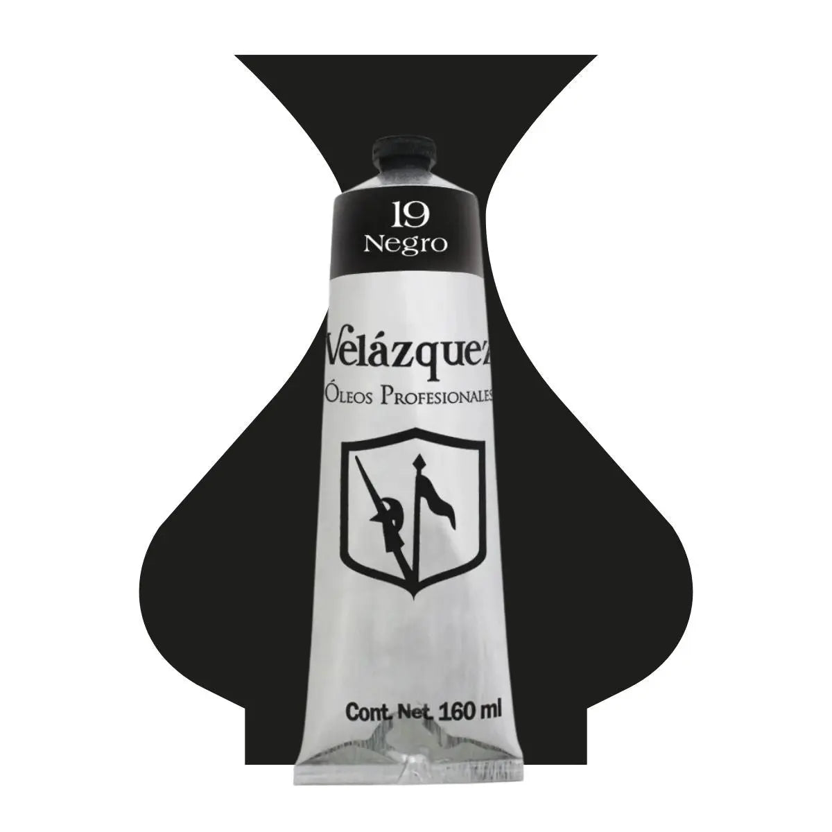 Pintura Al Oleo Profesional Velazquez 160ml color a elegir Negro - Velazquez