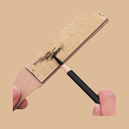 Lijador Lapiz/esfumino Roel Madera Arte Afilador Montado - Roel - detalle