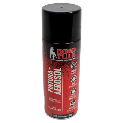 Pintura Aerosol Dogotuls Mate color Negro - Dogotuls - vista lateral