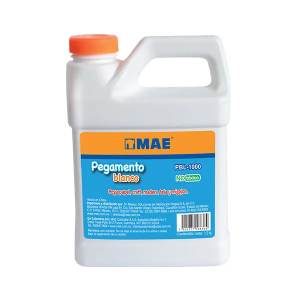 Bote Pegamento blanco con 1000 grs - Mae