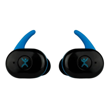 Audifonos Negro Azul Inalambricos Perfect Choice Bluetooth - Perfect Choice - vista trasera
