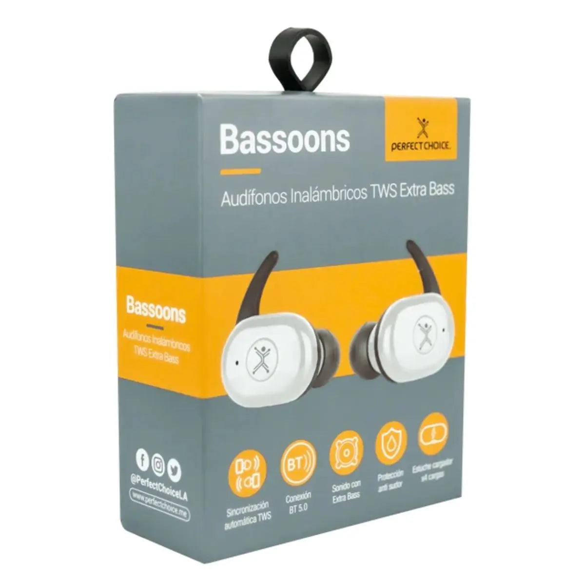 Audifonos Inalambricos Bluetooth Perfect Choice Extra Bass - Perfect Choice