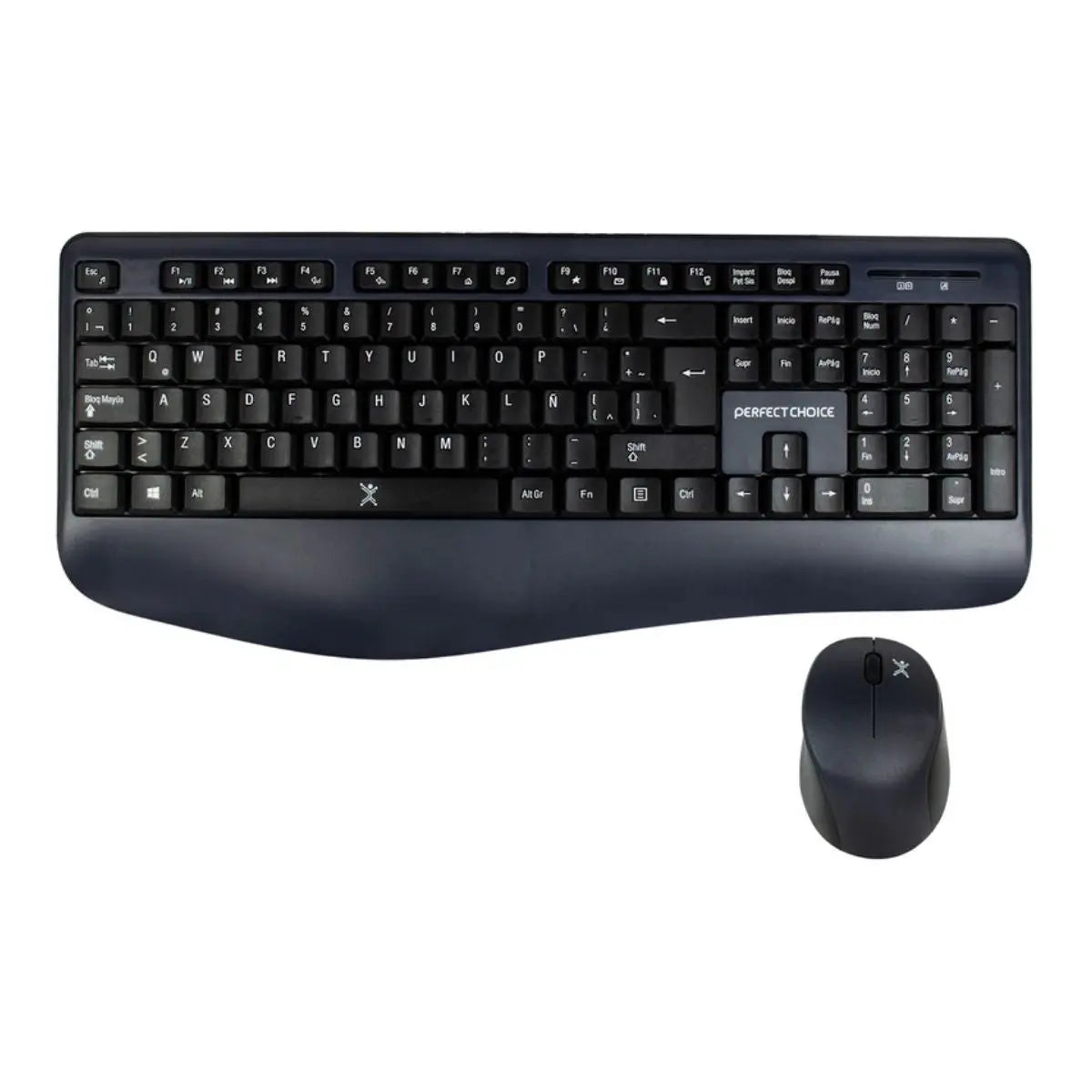 Kit Teclado Mouse Ergonomico Inalambrico Perfect Choice - Perfect Choice - detalle