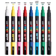 8 Marcadores Posca Punta Fina Redonda Colores Surtidos - Posca - vista lateral