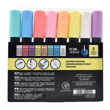 8 Marcadores Posca Punta Media Redonda Colores Pastel - Posca - vista lateral