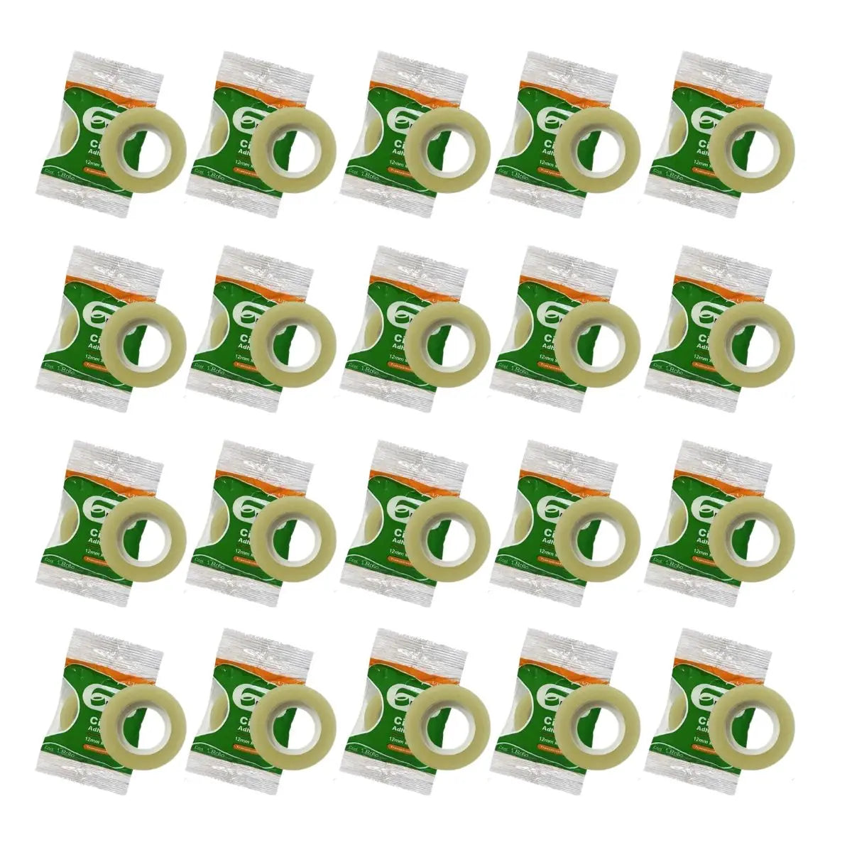 Pack 20 Cinta Adhesiva Corte Fácil Transparente de 12x65 Devek - Devek