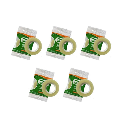 Pack 5 Cinta Adhesiva Corte Fácil Transparente de 12x65 Devek - Devek - vista lateral