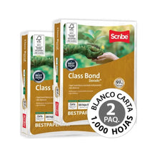 2 Pack 500 H Papel Class Bond Dorado Scribe - Scribe
