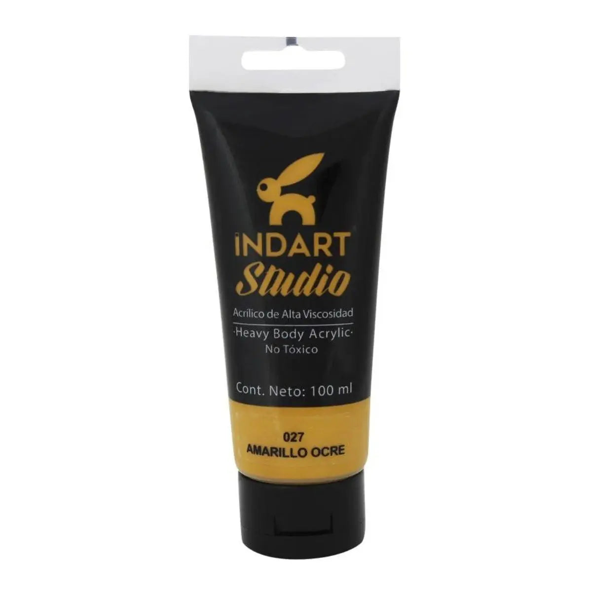 Pintura Acrilica Alta Viscosidad Indart Studio 100ml Colores Amarillo ocre - Indart