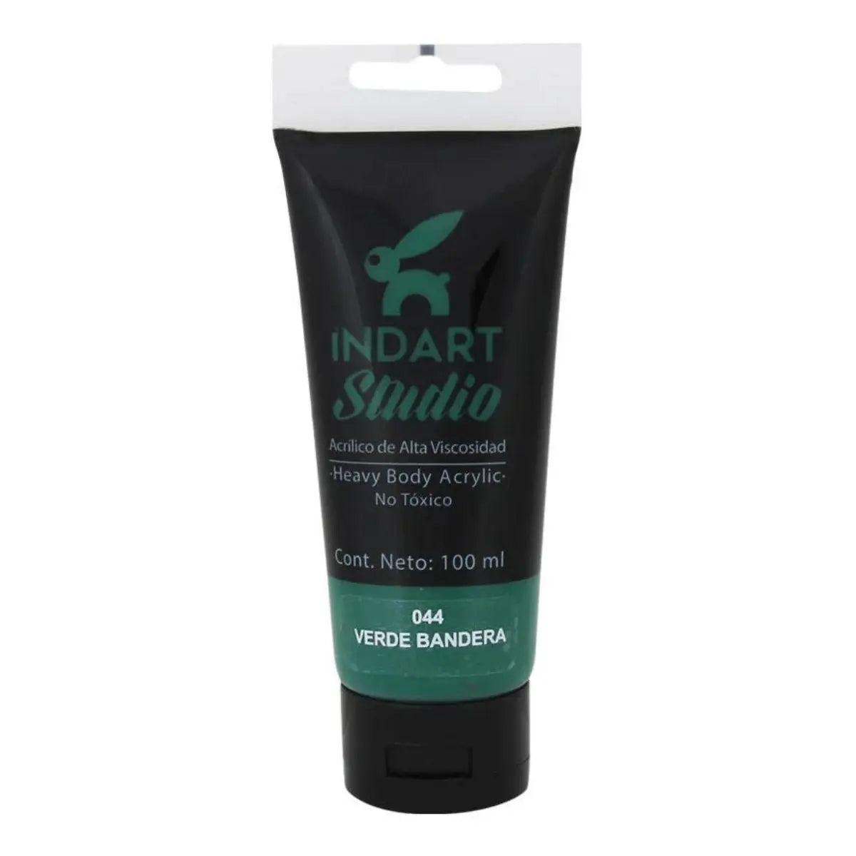 Pintura Acrilica Alta Viscosidad Indart Studio 100ml Colores Verde Bandera - Indart