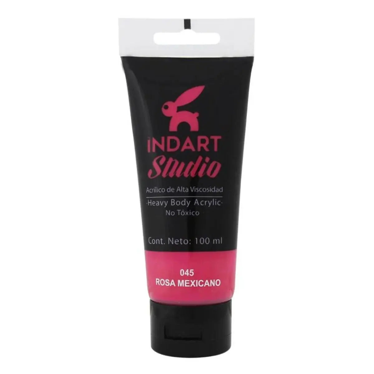 Pintura Acrilica Alta Viscosidad Indart Studio 100ml Colores Rosa Mexicano - Roel