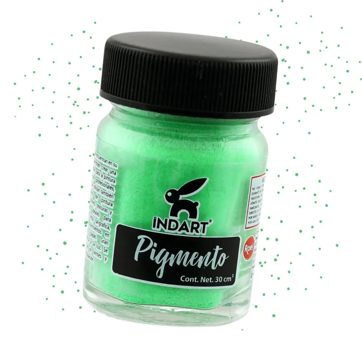 Pigmento Indart Serie 1 Varios Colores a Elegir 30cm Verde Fluorecente - Indart