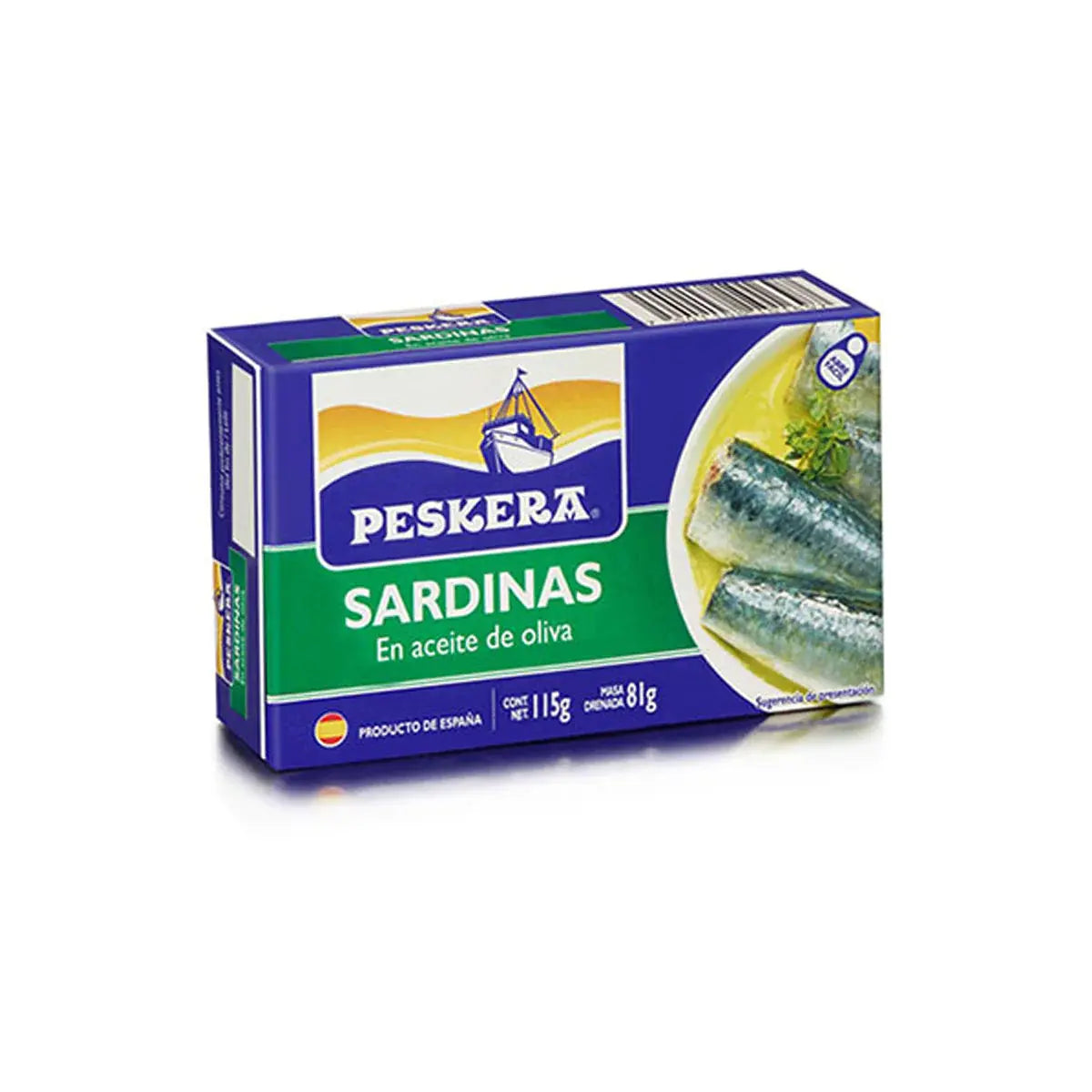 Sardinas en Aceite de Oliva 115g - Peskera
