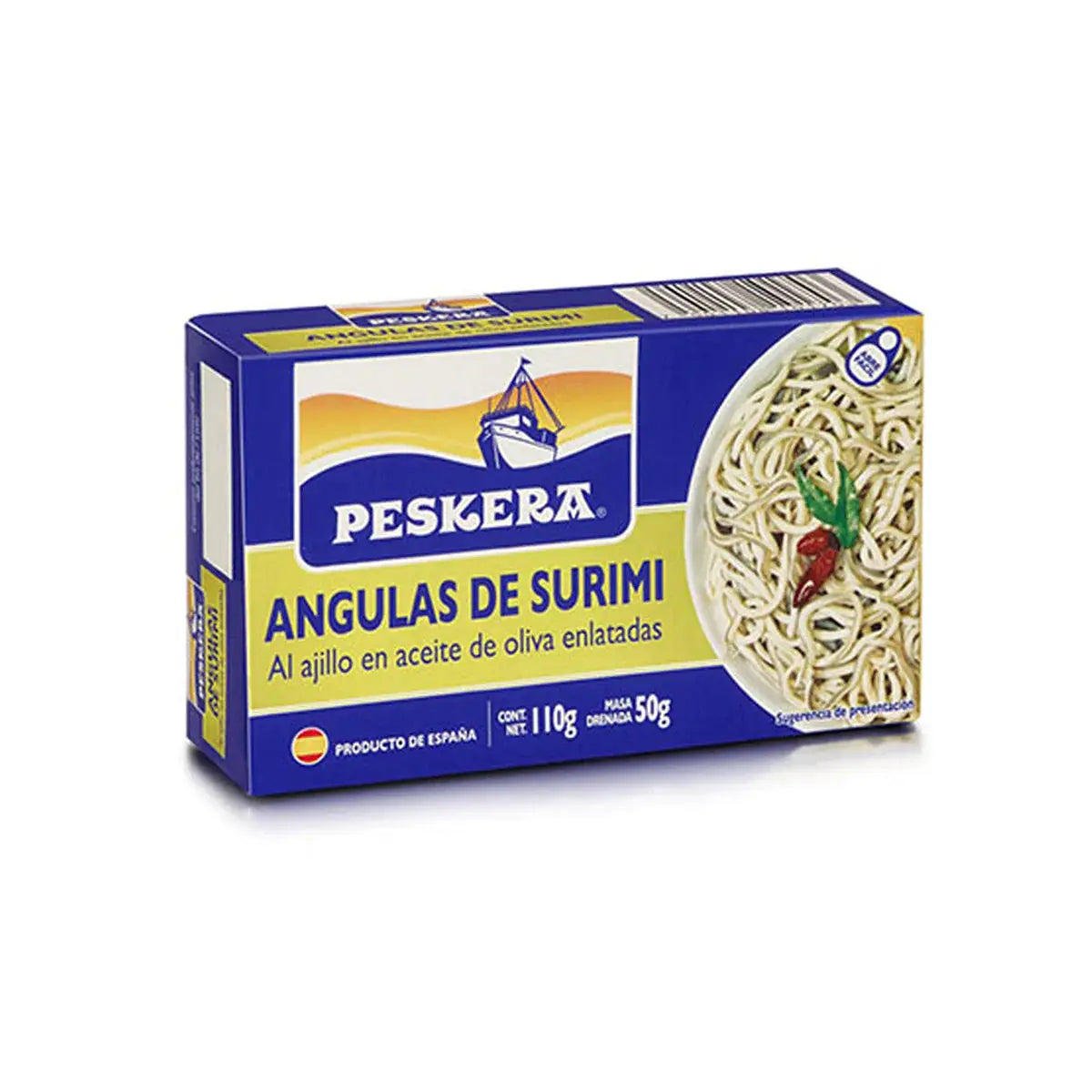 Angulas de Surimi al Ajillo en Aceite de Oliva 110g - Parker