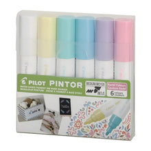 6 Plumones Pintor Pilot Mediano Colores Pastel - Pilot