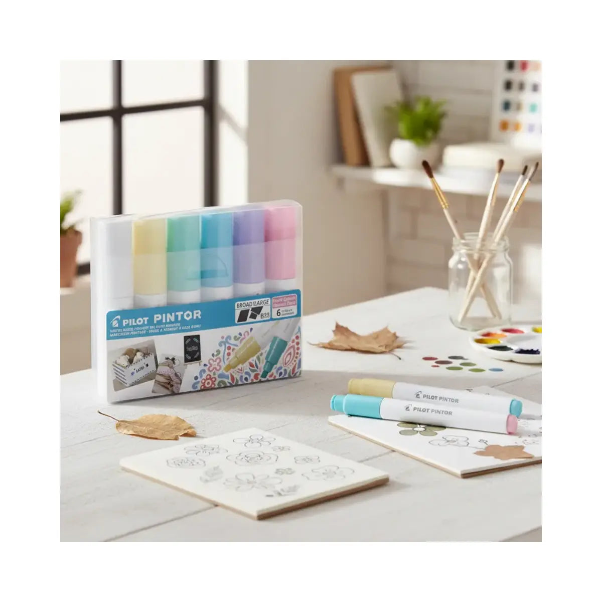 6 Plumones Pintor Pilot Grueso Colores Pastel - Pilot