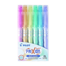 6 Marcatextos Frixion Light Pilot Colores Pastel - Pilot - empaque