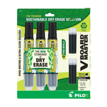 3 Marcadores Pizarra Recargables Negro Sutentable Pilot V Board Master + 2 Refiles - Pilot - vista lateral