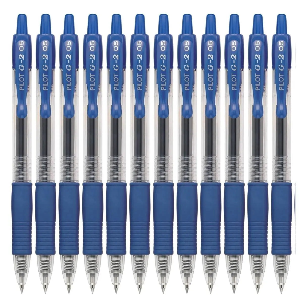 12 Plumas/boligrafo Gel G2-5 Pilot Extra Fino Color A Elegir Azul - Pilot