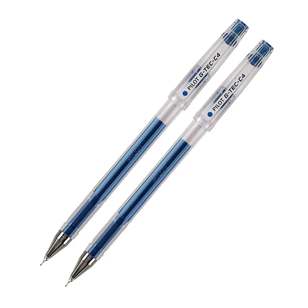 2 Plumas Gel Pilot G Tec C4 Extra Fino Tinta Color Azul - Pilot