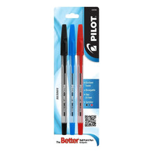 3 Boligrafo Pluma Pilot Bps Punto Fino Color Negro Rojo Azul - Pilot