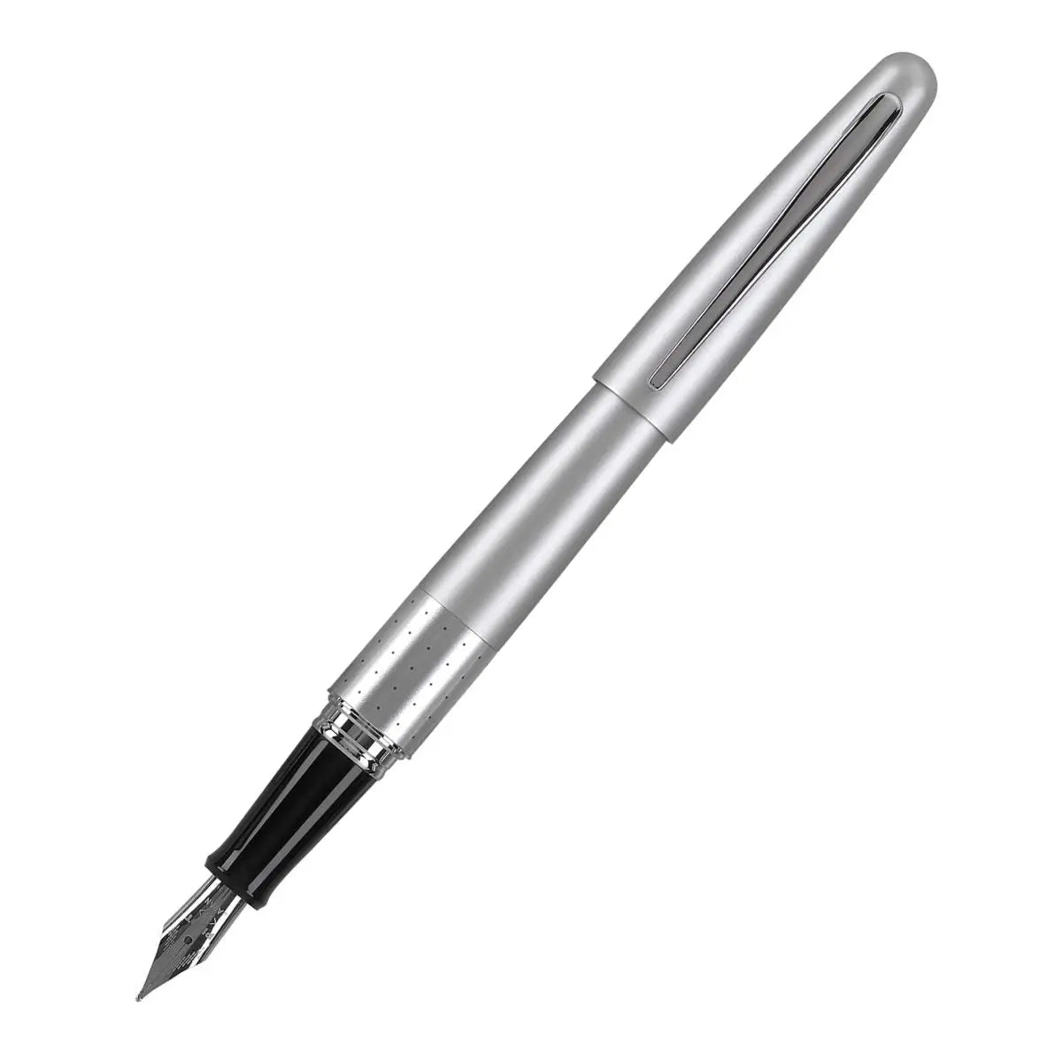 Pluma Fuente METROPOLITAN MR-1 Pilot Metalico Punta Mediana Plateado - Pilot