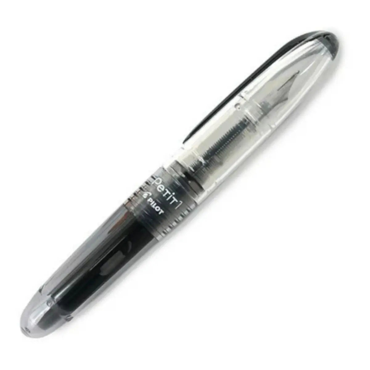 Pluma Fuente Pilot Petit Color Negro Punta Fina Base Agua - Pilot - vista lateral