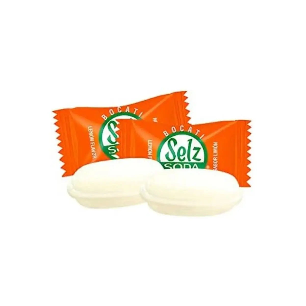100 Dulces Caramelo Macizo Selz Soda Relleno Efervescente - Pilot - vista lateral