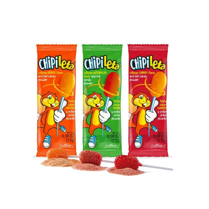 30 Paletas Caramelo Macizo Chipileta Polvo Sabores Surtido - Pilot