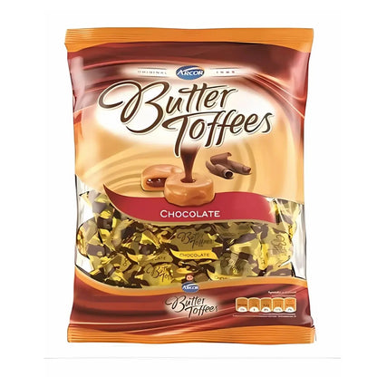 50 Caramelos Sabor Chocolate Butter Toffees Bolsa 300gr - Pilot - vista lateral