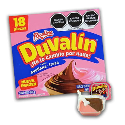 18 Duvalines Bisabor Ricolino Avellana Fresa 270g - Pilot