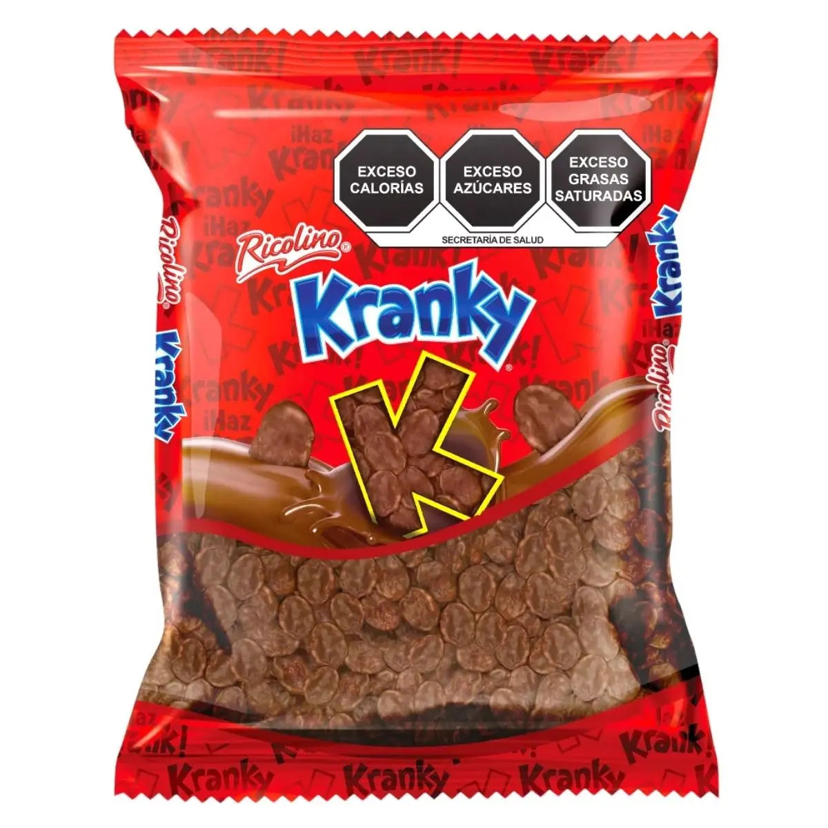 Hojuela Cubierta Chocolate Kranky Ricolino Bolsa 500gr - Pilot - vista lateral