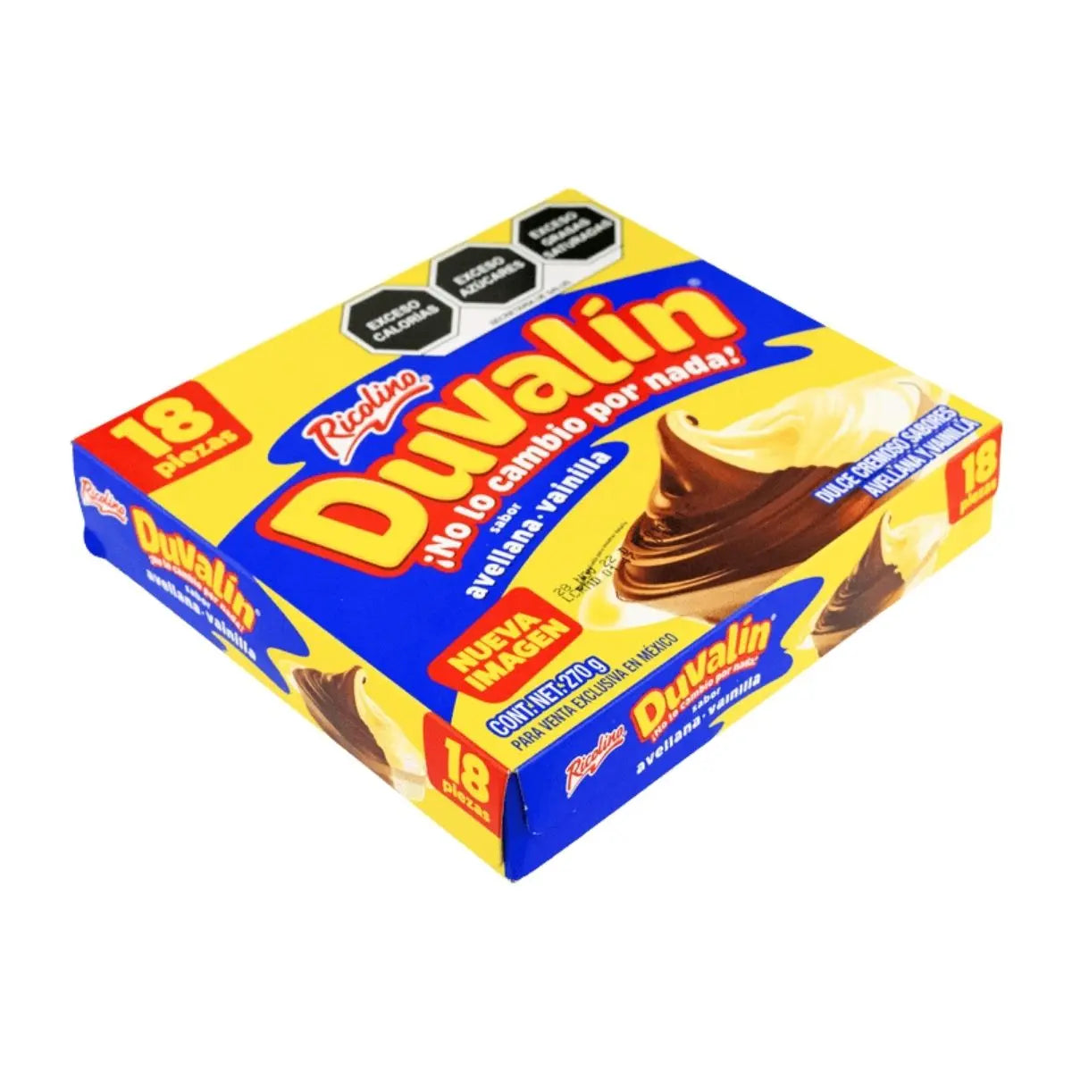 18 Duvalines Bisabor Ricolino Avellana Vainilla 270gr - unknown