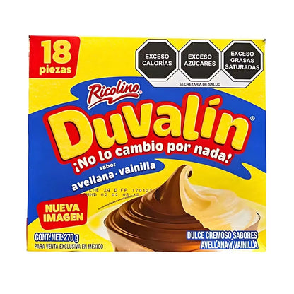 18 Duvalines Bisabor Ricolino Avellana Vainilla 270gr - unknown - vista lateral