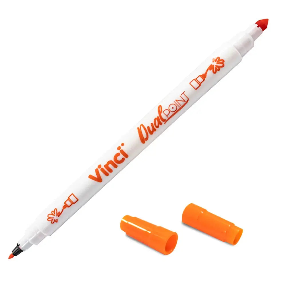 Marcador Plumón Doble Punta Vinci Trazo Fino Y Grueso Set 10 Piezas - Vinci - empaque