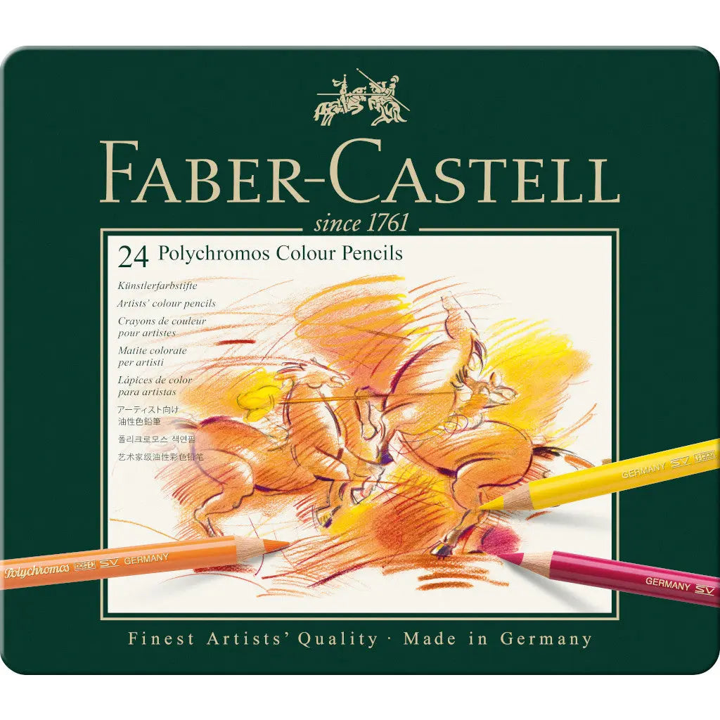 Lápices de Colores Faber Castell Polychromos Profesionales Premium 24 Pz - Faber Castell - uso