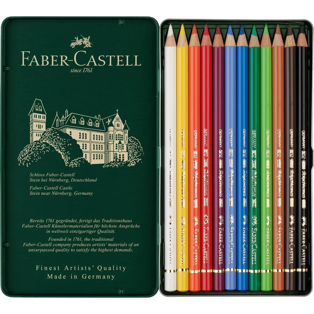 Lápices de Colores Faber Castell Polychromos Profesionales Premium 12 Pz - Faber Castell - uso