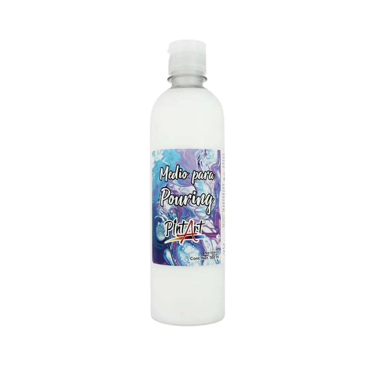 Medio Pouring Acabado Mate 1000ml Pintart Arte Manualidades Medio Pouring Acabado Mate 500 ml - Roel - vista lateral