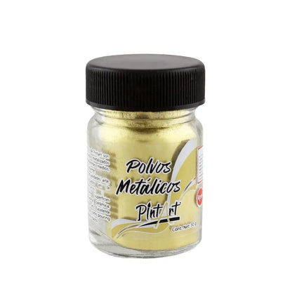 Polvos Metalicos Oro Rico Pintart 30cm Pigmento Vidrio - Roel