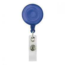25 Portagafete Portacredencial Clip Retractil Cordon 85cm Azul - Promopción