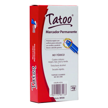 TATOO AZUL PLEG. C/10 - BACO