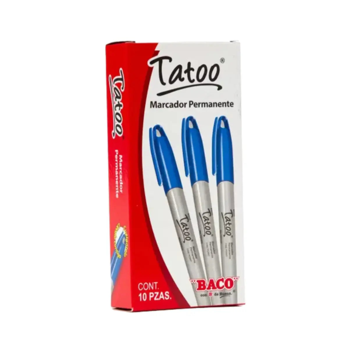 TATOO AZUL PLEG. C/10 - BACO - vista lateral