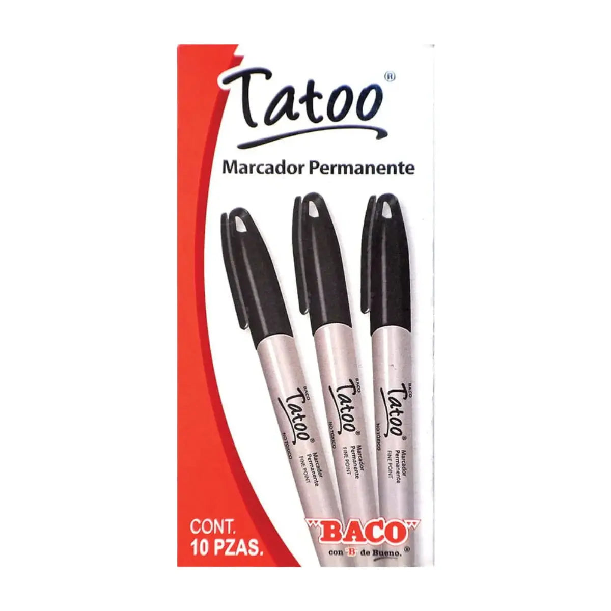 TATOO NEGRO PLEG. C/10 - BACO - detalle
