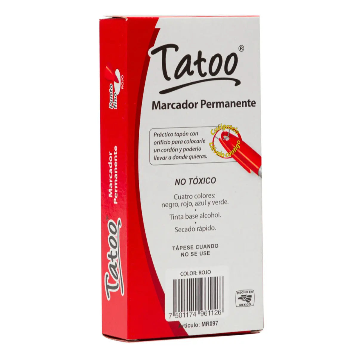 TATOO ROJO PLEG. C/10 - BACO - empaque